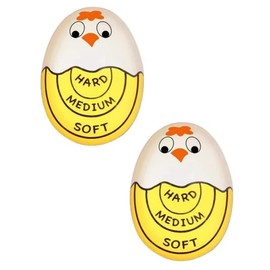 MarsHopper Egg Boiling Timer 2-Pack – Color-Changing in-Water Indicator for Soft, Medium & Hard Eggs