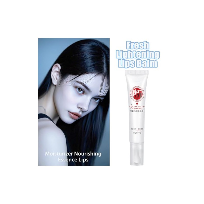 XIRUJNFD Sérum Labial, Elimina Labios Oscuros, Aclara Labios Rosados, Bálsamo