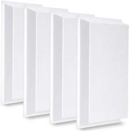 4-Pack, 24”×12” Ceiling Air Diverter for 2'x2' Grid and T-Bar Systems to Redirect Airflow from Vents (White-4 PCS)