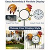 Rooster Outdoor Clock with Thermometer & Hygrometer