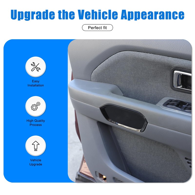 HIRUFAIT Inner Door Armrest Side Cover Trim Compatible with Pilot