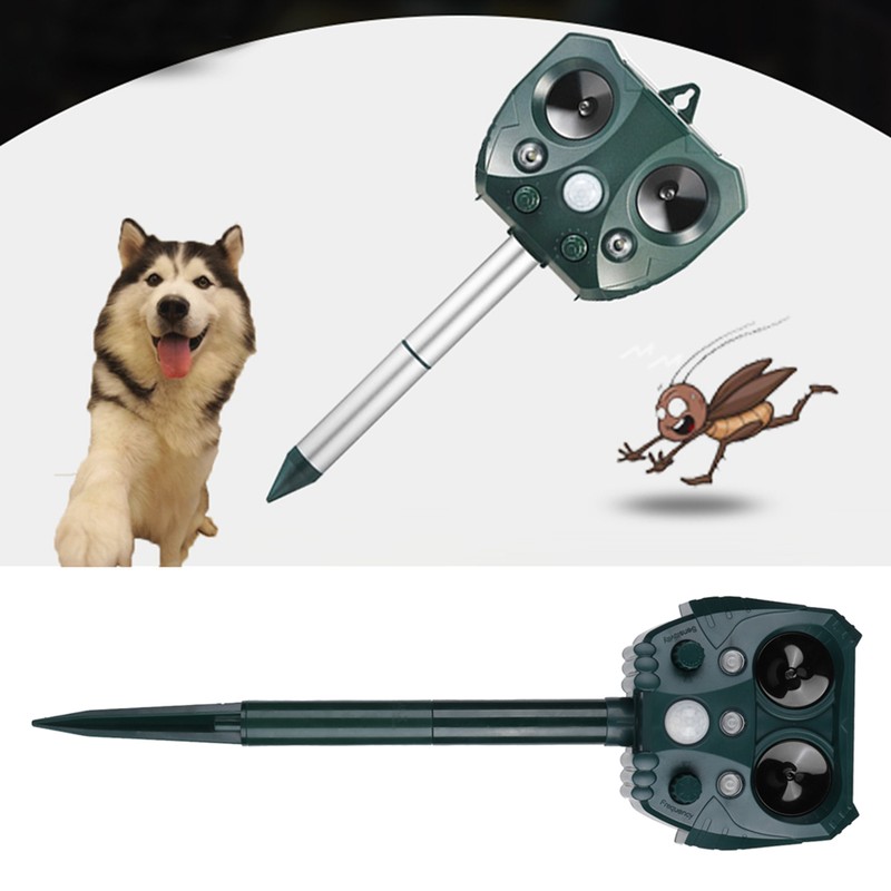 Ultrasonic Animal Repeller Solar Powered Mouse Repeller Expeller with 5