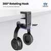 3-in-1 PC Gaming Headset&Controller Holder - EURPMASK Headphone Stand w/Adjustable
