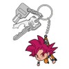 ドラゴンボール超 悟空 つままれキーホルダー (超サイヤ人ゴッドVer.)