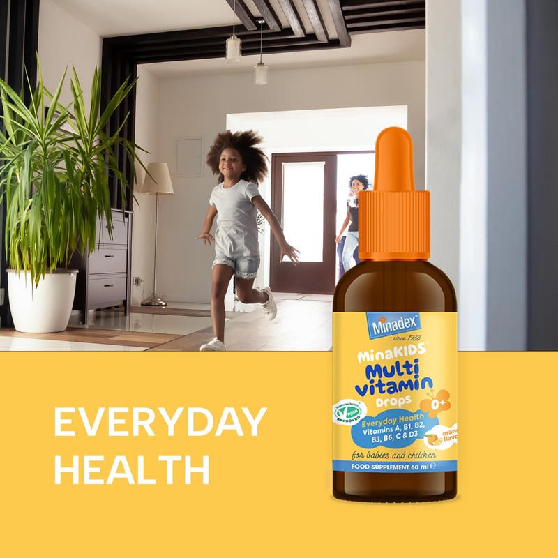 Minadex Minadex MinaKIDS Multivitamin Drops C Liquid Vitamins for Children,