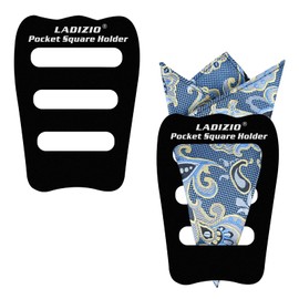 LADIZIO Pocket Square Holder, Pocket Squares for Men, Accessories for Men’s Square Scarf, Suits, Tuxedos, Vests and Dinner Jackets 1/2/3/5/8 Pack Assorted