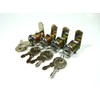 4/Pk 5/8" Double Bitted Cam Lock with 6-Disc Tumbler, Keyed