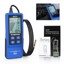 Transmission Fluid Tester Kit Gasoline & Diesel Gearbox Oil Diagnostic Tool High-Precision Diagnostic Analysis Tool with 31.5in Probe Transmittance/Temperature Testing, 2.8in Display (4 Batteries)