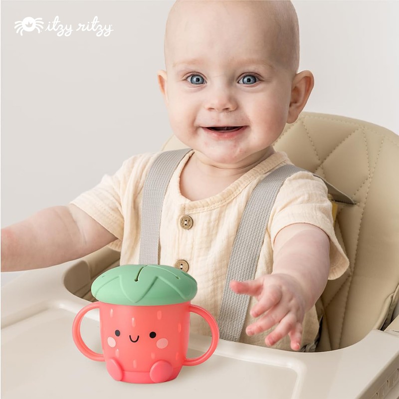 Itzy Ritzy Toddler Snack Cup - Spill-Proof Snack Cup for
