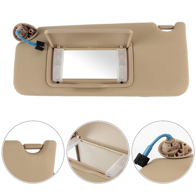 PEVAST Left Driver Side Sun Visor Compatible with Honda Accord