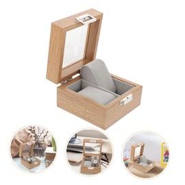 HOMSFOU Box Watch Storage Box Lockable Display Case Dual Watch Double Watch Case Watch Storage Case Jewelry Organizer for Necklaces Watch Packing Case Lovers Iron Intelligent Table