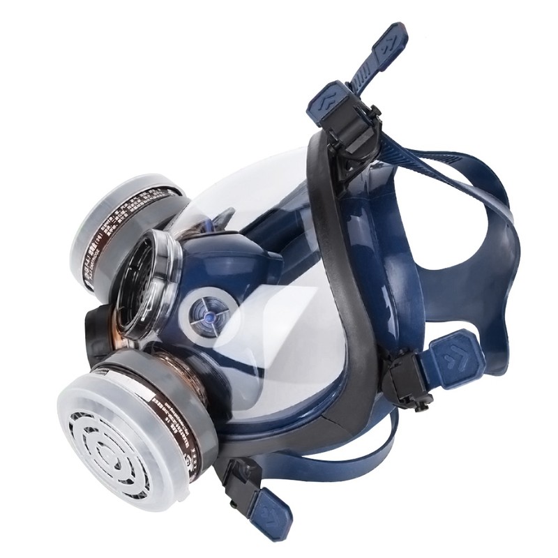 Silicone Full Face Gas Mask Respirator For Painting Spraying