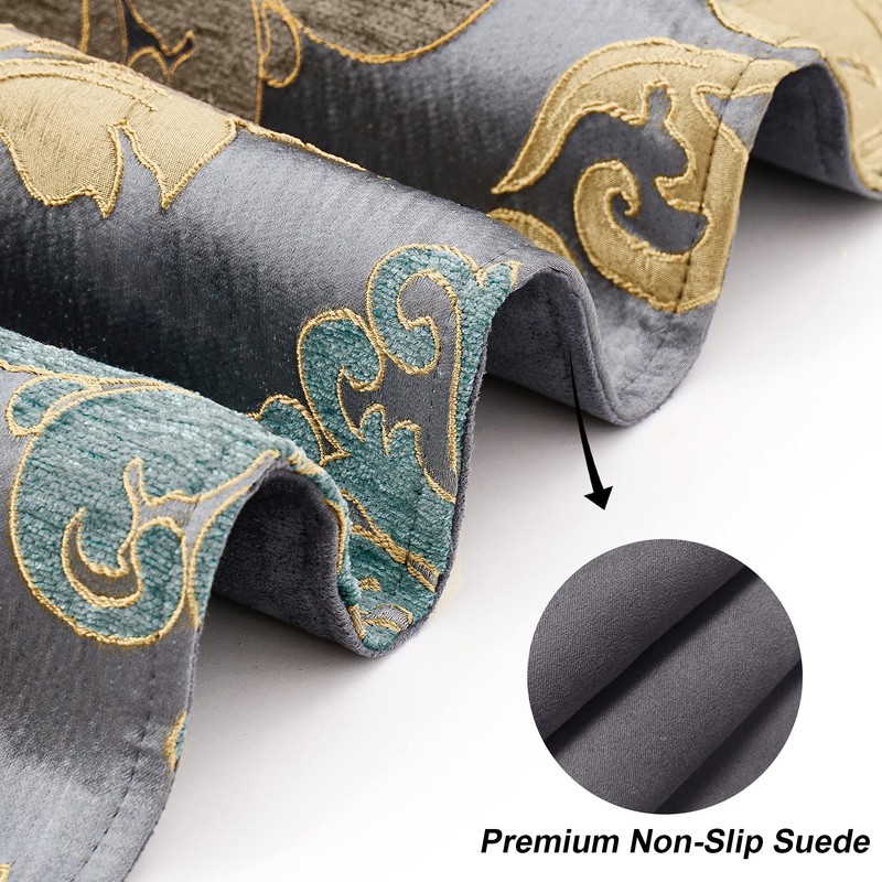TOPLUXE Table Runner with Handmade Tassels, Luxury Table Runner for