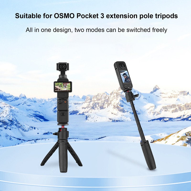 Camera Extension Pole Tripod Aluminum 360 Degree Rotation Extendable 1/4