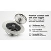 EclatFlax Kitchen Sink Stopper, 3-in-1 304 Stainless Steel Sink Drain
