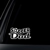 World Design Soccer Dad Car Decal/Sticker