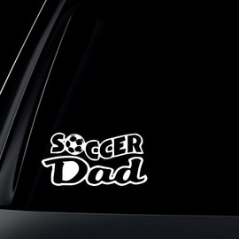 World Design Soccer Dad Car Decal/Sticker