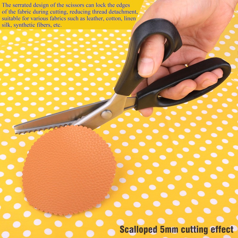 Hui Tong Pinking Shears Fabric Robust and Sharp, Zigzag Scissors