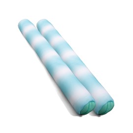 Big Joe No Inflation Needed Pool Floats, Rolling Wave Aqua Double Sided Mesh, Quick Draining Fabric, Jumbo 4 feet, Noodle 2 Pack