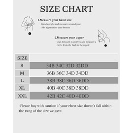 Vinfact Women's Bras Plunge V Floral Non Wired Bra Wireless Push up Bra Padded Comfort Everyday Bra-Black-XL