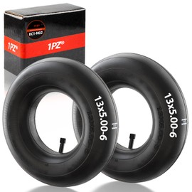 1PZ UK7-006 2 pack of 13x5.00-6 Inner Tube with TR13 Straight Valve Replacement for Wheelbarrow Lawn Mower Sack Barrow Trolley Mobility Scooter Wheel Tyre Tire