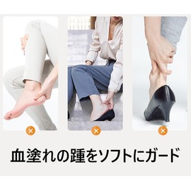 中敷き インソール 靴擦れ パカパカ 防止 パッド 疲れない 踵 怪我 ケガ 衝撃吸収 抗菌 消臭 立ち仕事 営業 外回り かかと 柔らかい 滑り止め 通気性 汗を吸収 ビジネスシューズ 紳士靴 ビット靴 ヒール靴 とんがり靴 男女兼用(厚さ7mm オフホワイト,1足)