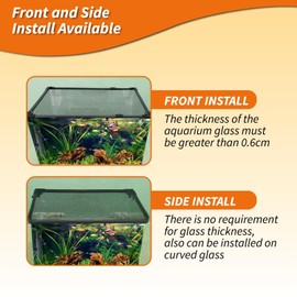 Rafeal Auto Magnetic Fish Tank Lid Cover DIY Anti-Jumping Net Cover Aquarium Lid Replacement Adjustable Size Fit Tank Size 35"*19"