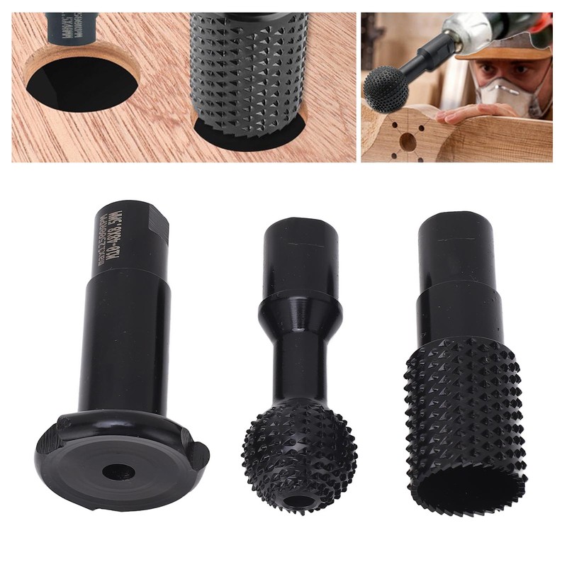 3PCS Angle Grinder Attachments M10 Rotary Sphere Burr Grinding Slotting