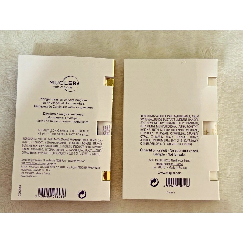 Thierry Mugler 2 x Thierry Mugler Mini Spray Samples -