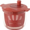 Squirrel Salad Spinner, Vegetable Colander, Red, 0.7 gal (2.3 L),