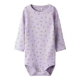 NAME IT Women's Nbfhofie LS Slim Bodysuit, Misty Lilac