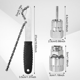 Lunaanda Bicycle Chain Whip Set: Cassette and Sprocket Puller Kit for Quick Repairs