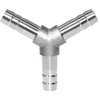 Beduan Stainless Steel 3/8" Hose Barb 3 Way Y Shaped