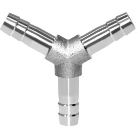 Beduan Stainless Steel 3/8" Hose Barb 3 Way Y Shaped Union Home Brew Fitting