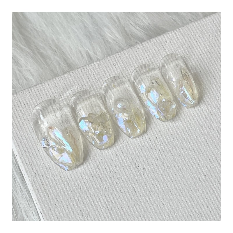(3+1)Gleri handmade nail tips - Almond / (3+1)글레리 수제네일팁 -