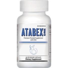 ATABEX ONE | PRENATAL MULTIVITAMIN | IRON | DHA | 60 DR VEGGIE CAPSULES