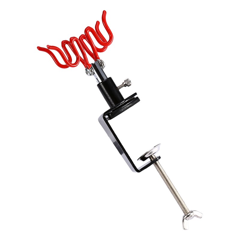 Airbrush Holder Holds 2x Air Brush Guns Clamp on Station