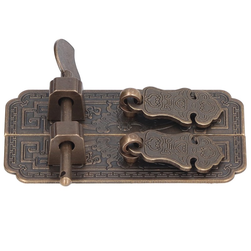 Cabinet Faceplate Brass Material Bronze Auspicious Bat Pattern Retro Chinese