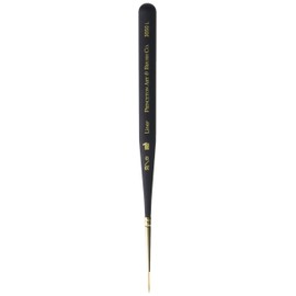Princeton Mini-Detailer Liner Brush, Synthetic, Short Handle, Size 20/0 inch, 1 Count