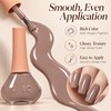 12ML Taupe Nude Nail Polish, Air Dry, No UV Lamp,