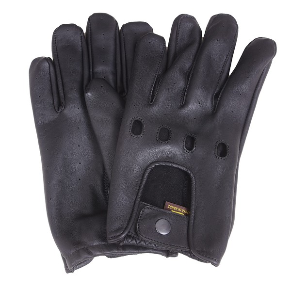 QUALITY WEARS USA Men’s Full-Fingered Leather Gloves for Driving and