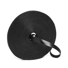 Reusable Fastening Cable Ties Hook and Loop Cable Straps Adjustable Cord Ties for Cable Management Cord Wrap Straps (Black,10M)