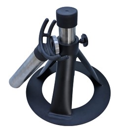 OdontoMed2011 Metal Hoof Stand with Easily Adjustable Height Hoof Farrier Stand for Horse Comfortable Cradle & Post PVC Grip Hoof Care Tools Veterinary Instruments ODM-STD-01