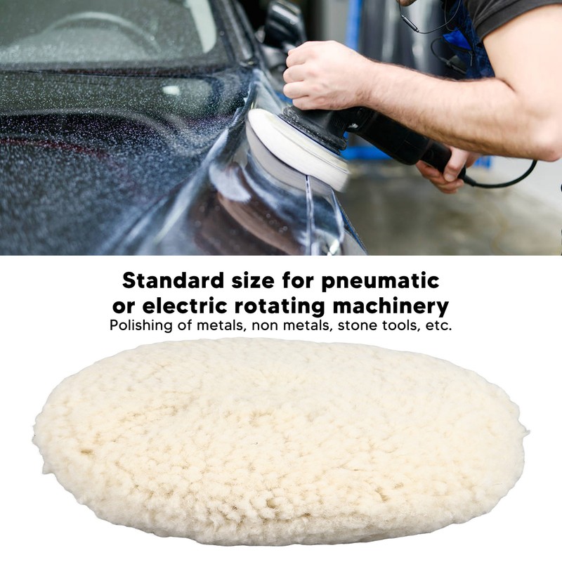 Wool Felt Polishing Disc 8in Round Grinding Buffing Wheel Pad