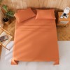 JSD 100% Cotton Sheet Set Queen, Burnt Orange Sateen Sheets,