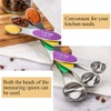 WEZVIX Magnetic Measuring Spoons Set Stainless Steel Double Sided Spoons