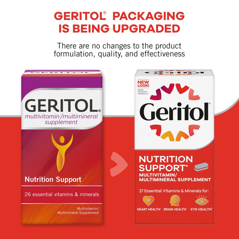 Geritol, Multivitamin Supplement, Contains B-Vitamins, Antioxidants, Vitamins C, E &