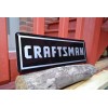 CRAFTSMAN TOOL SIGN Mechanic Sears Workbench Shop Advertising Logo Garage
