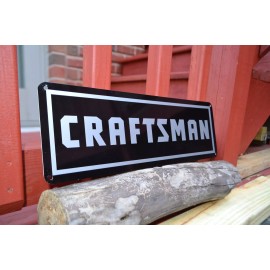 CRAFTSMAN TOOL SIGN Mechanic Sears Workbench Shop Advertising Logo Garage