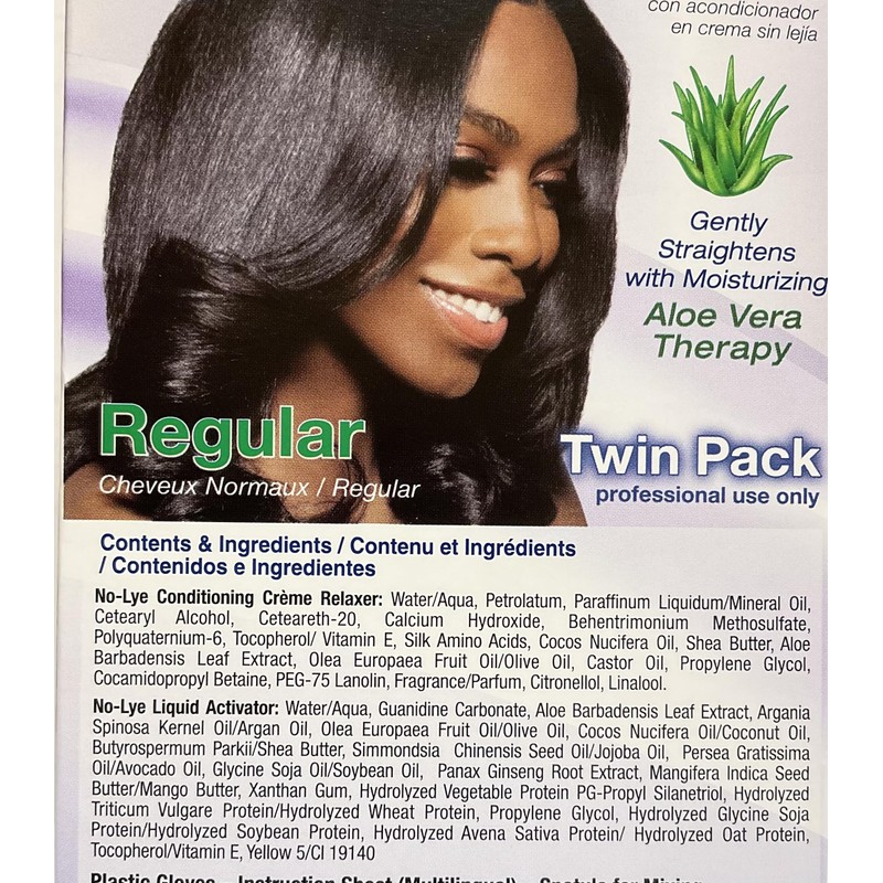 Gentle Treatment No Lye Relaxer Twin Pack Kit Regular